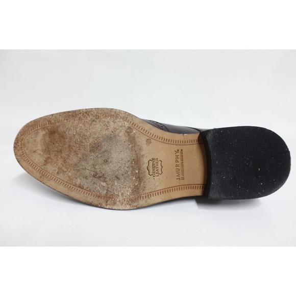 JOHNSTON & MURPHY Men Leather Wingtip 10M-US/9UK/43EU Derby Dress Shoe Oxfords